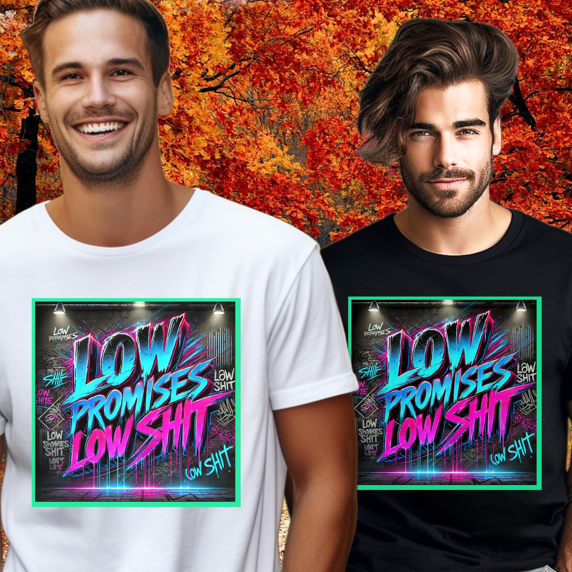 Vibrant Low Promises Low Sh*t Graphic T-Shirt product