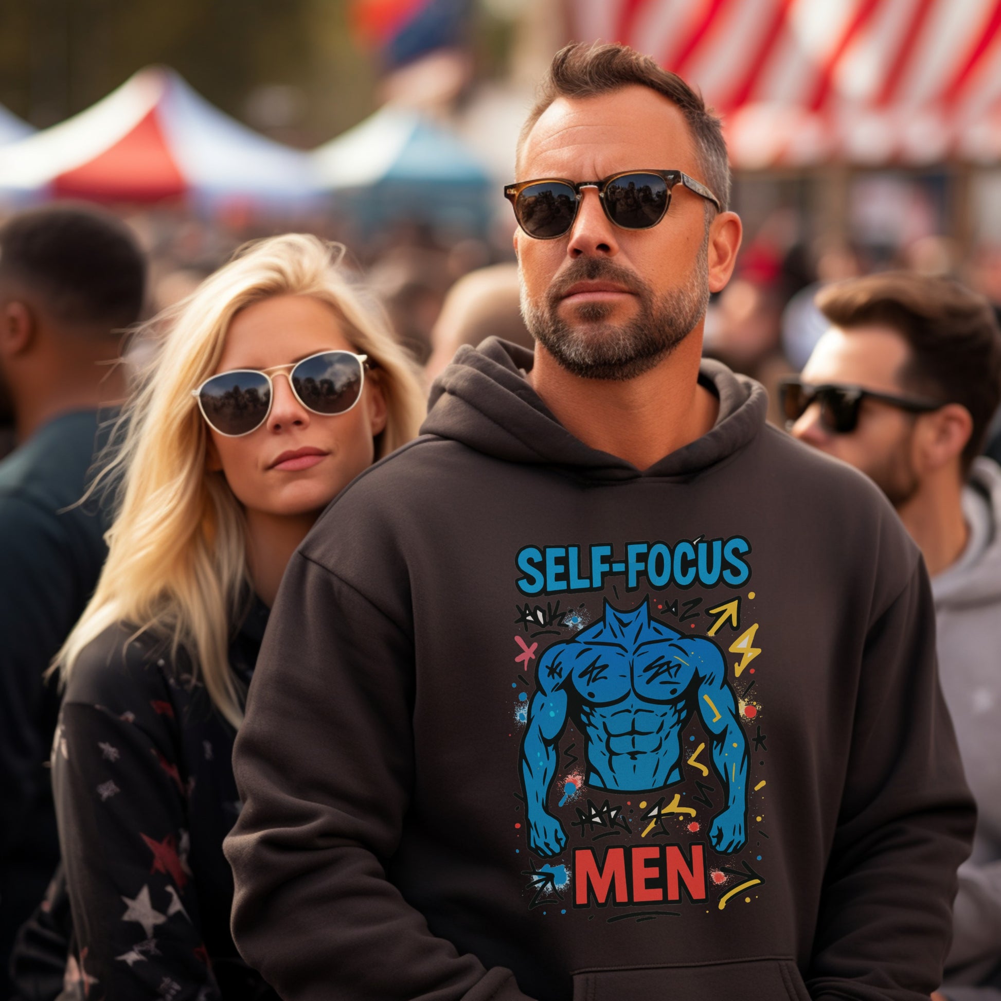 Self-Focus Men Graphic Hoodie product type
