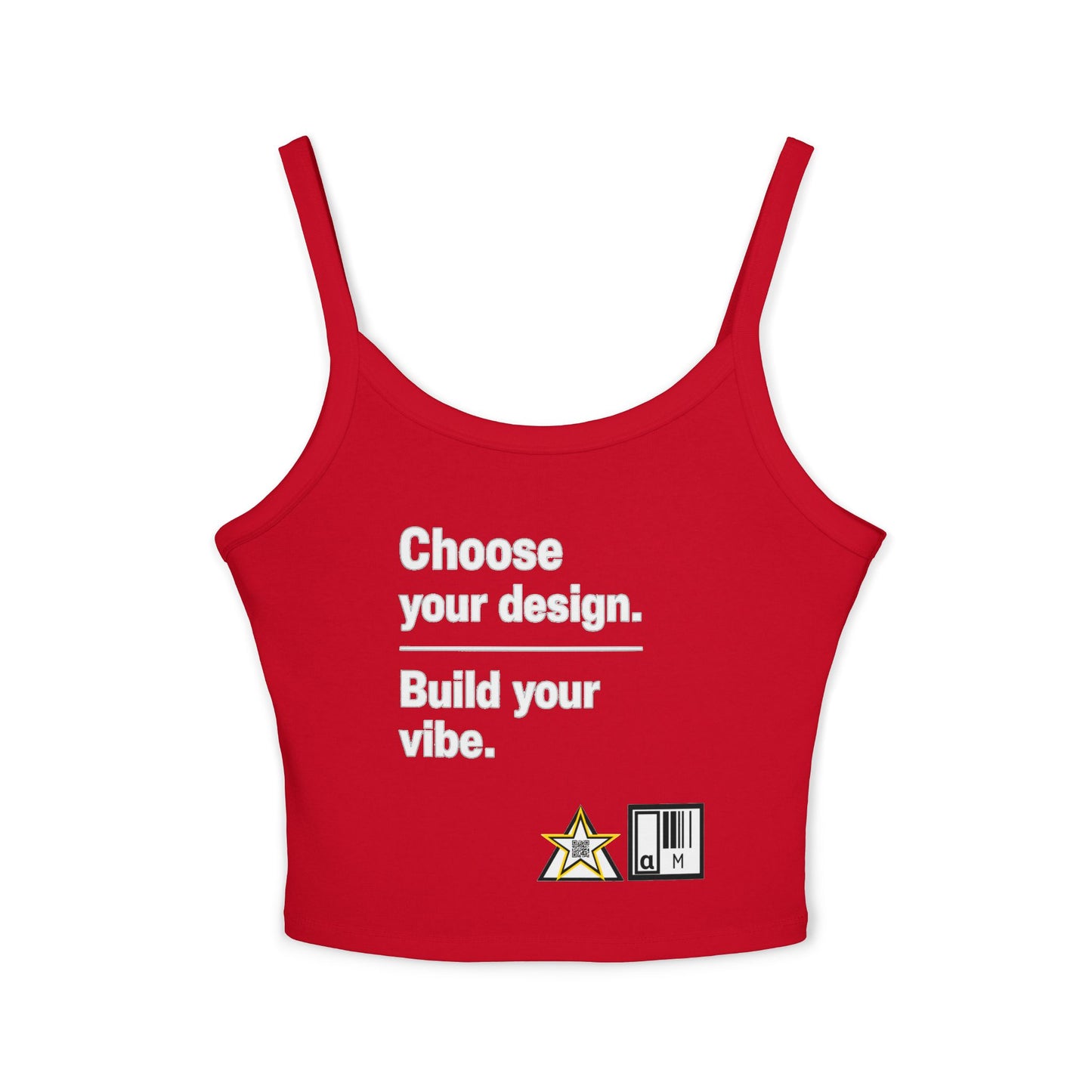 Custom Alpha Spaghetti Tank Choose Your Design Build Your Vibe.