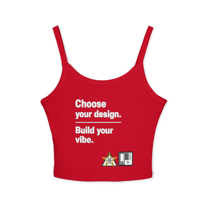 Custom Alpha Spaghetti Tank Choose Your Design Build Your Vibe.