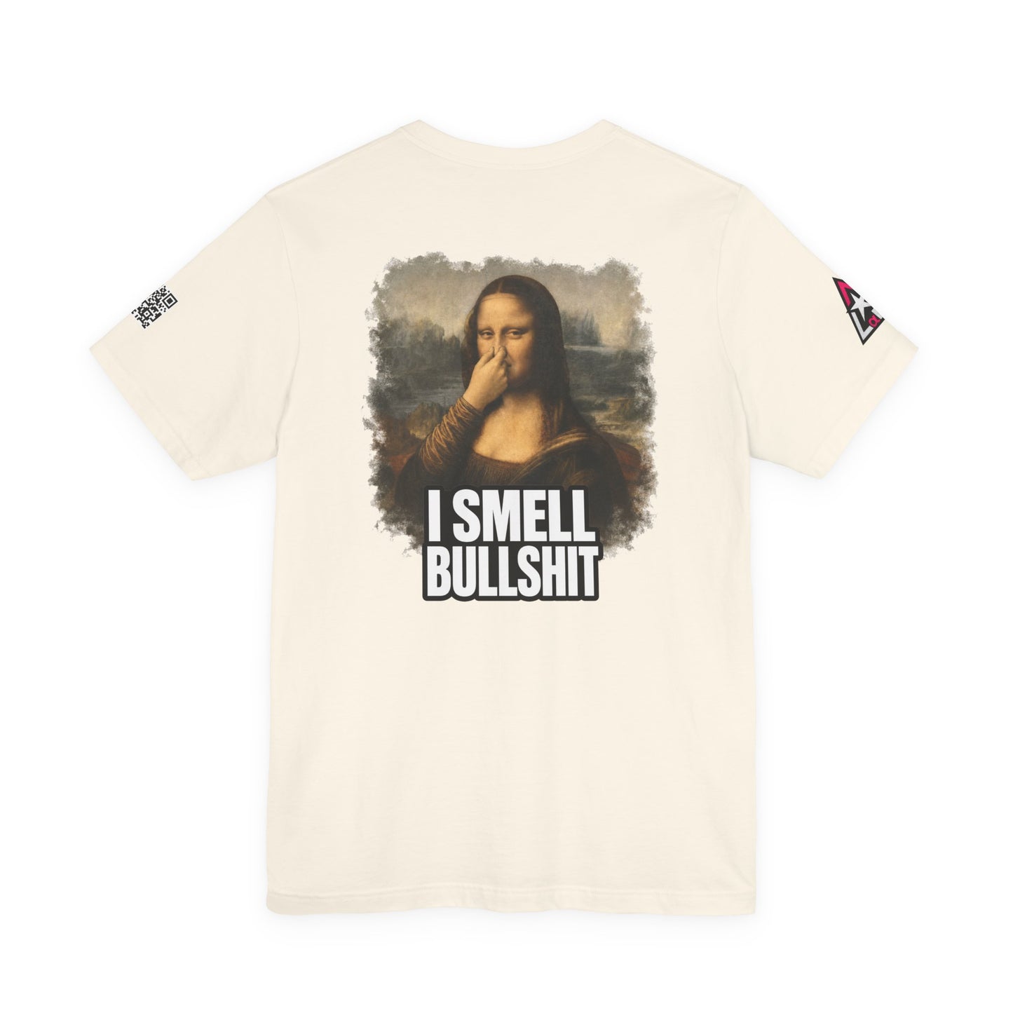 I Smell Bullshit – Funny Mona Lisa Parody Graphic Tee