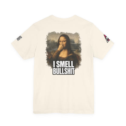 I Smell Bullshit – Funny Mona Lisa Parody Graphic Tee