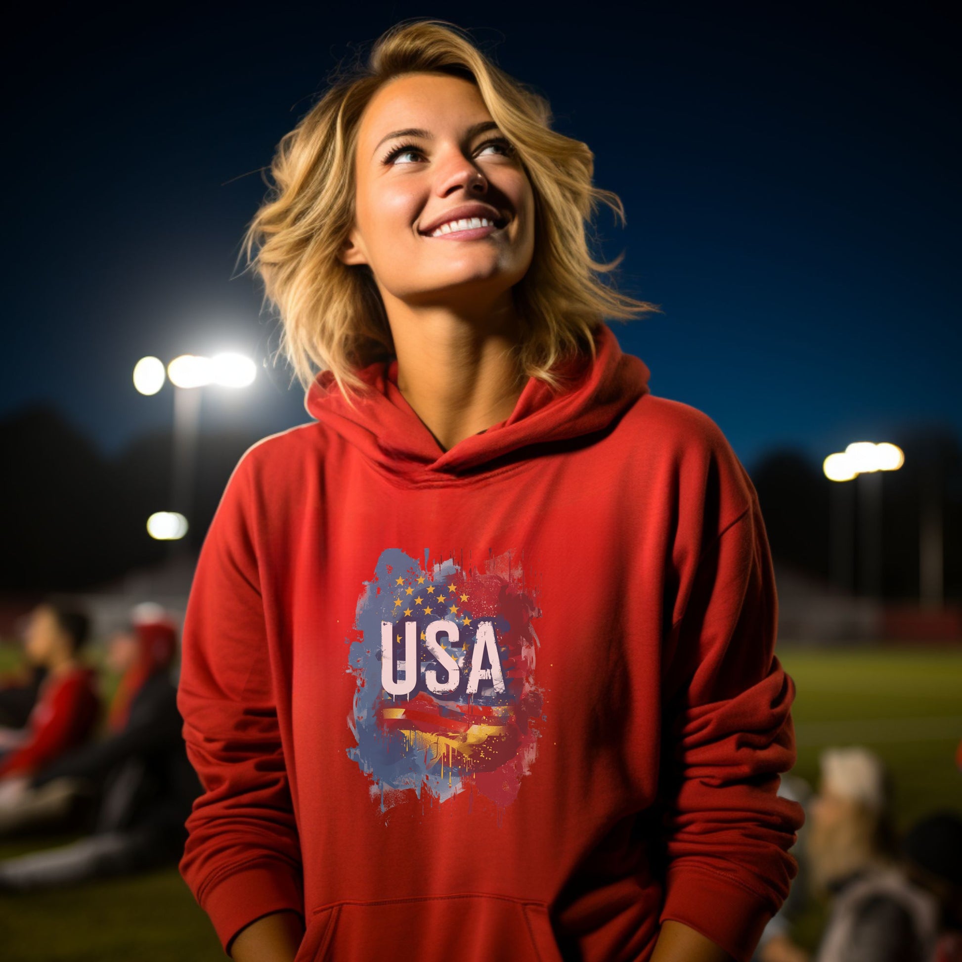 Vibrant USA Hoodie Show Your Patriotic Pride product type
