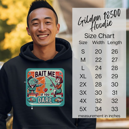 Bait Me If You Dare Funny Fishing Hoodie product type