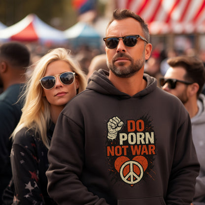 Do Porn Not War Peace Symbol Hoodie product