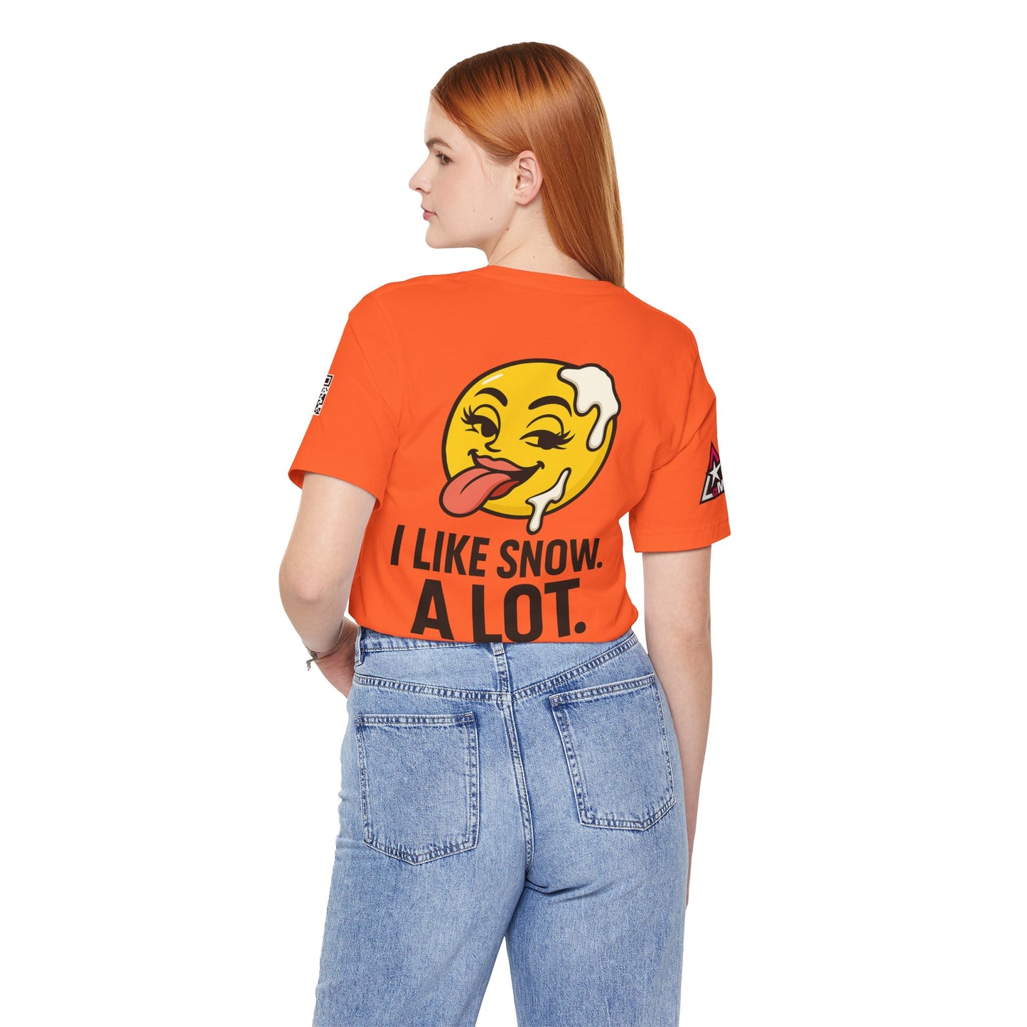 I Like Snow. A Lot. Graphic T-Shirt | Funny Winter Tee | Cheeky Snow Lover Shirt