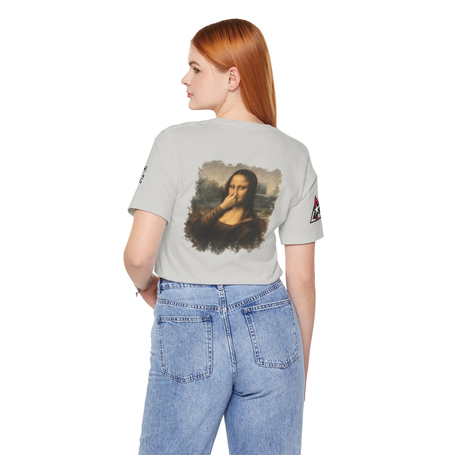 Something Smells Like Bullshit Graphic T-Shirt | Mona Lisa Parody Tee