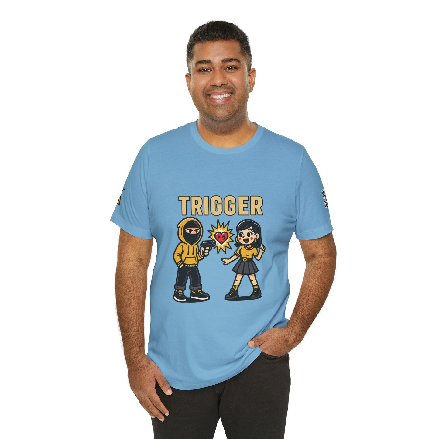Trigger Graphic T-Shirt | Funny Dating Tee | Toxic Love Streetwear  TRIGGER