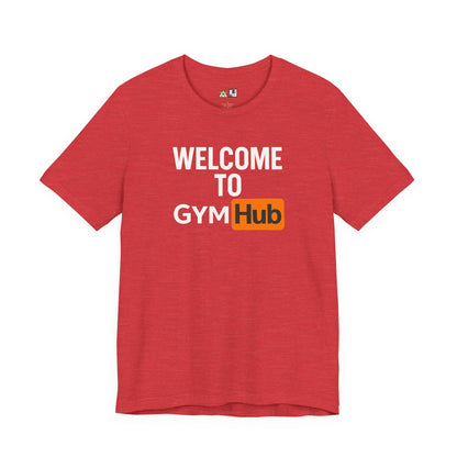 Welcome Gym Hub Obsession Tee – Unisex Streetwear Graphic Tee