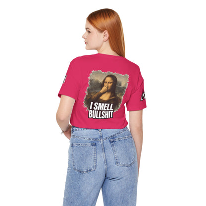I Smell Bullshit – Funny Mona Lisa Parody Graphic Tee