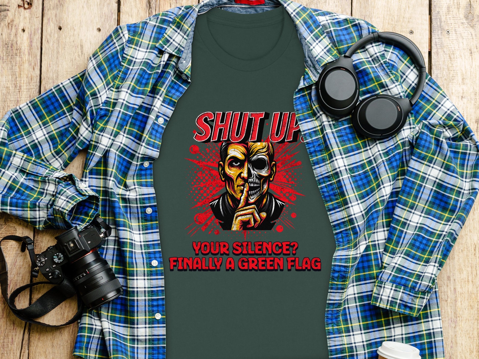 Shut Up Your Silence Finally a Green Flag Shirt product