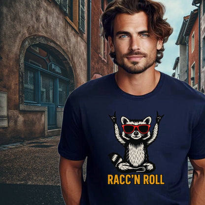 Fun Raccoon Graphic T-Shirt for Casual Outfits