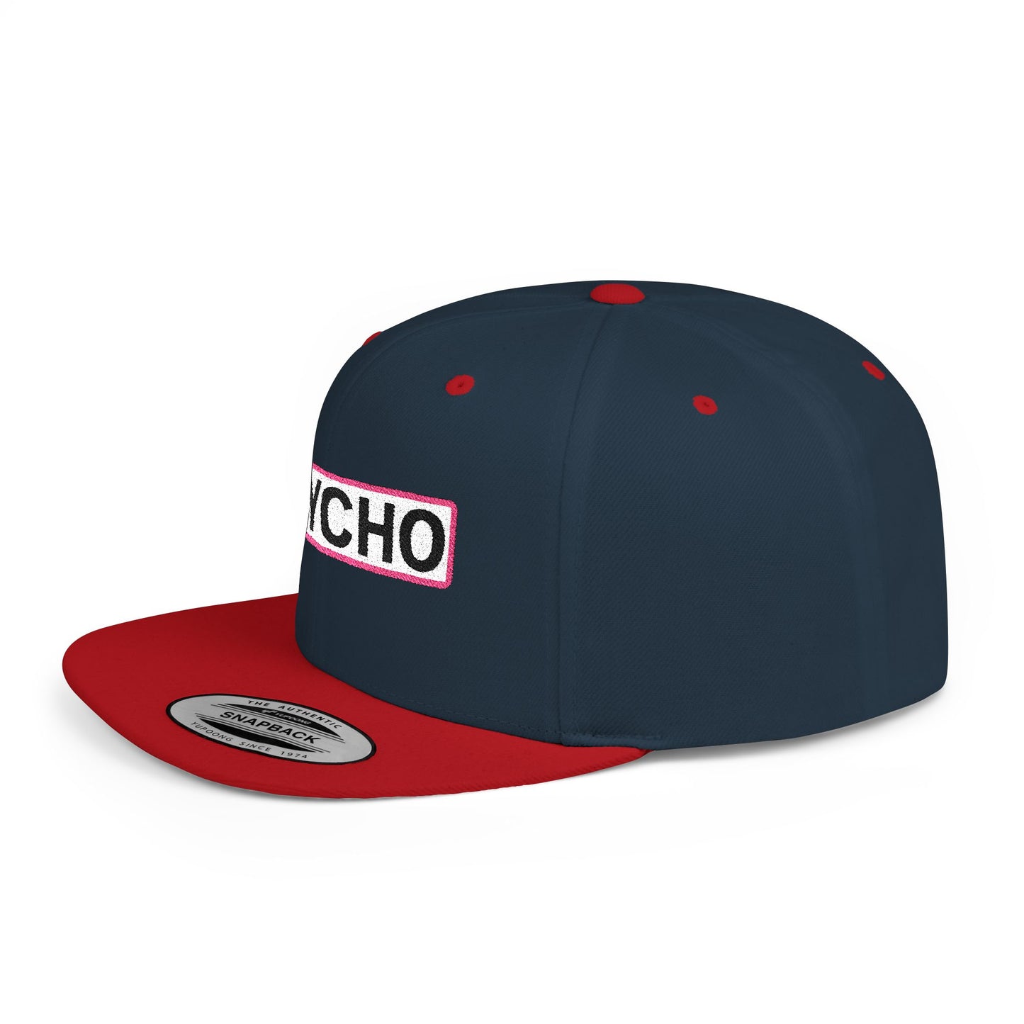 PSYCHO Embroidered Snapback Hat | Funny Statement Cap | Bold Streetwear Flat Bill | Conversation Starter Gift