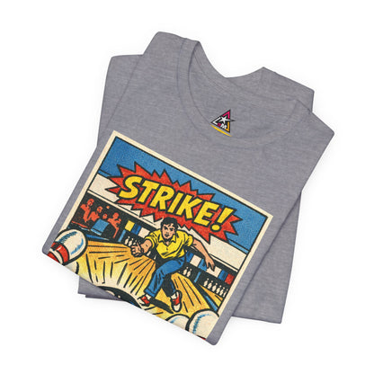 Strike Graphic T-Shirt | Bowling Streetwear Tee | Retro Bowling Shirt  STRIKE.