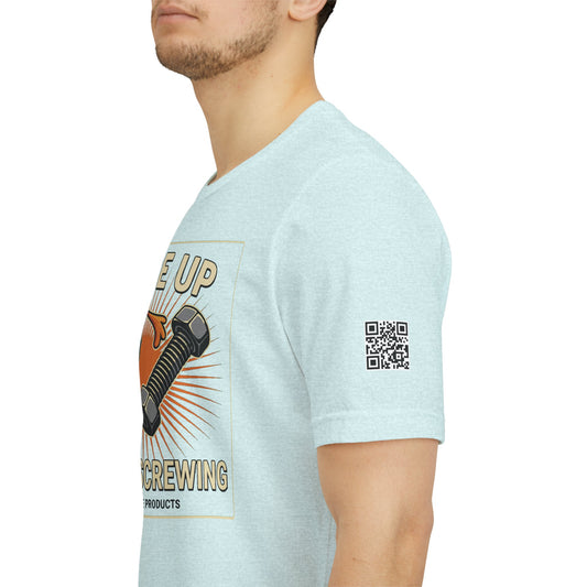 LUBE UP BEFORE SCREWING Graphic T-Shirt | Funny Mechanic Tee | Dirty Garage Humor Shirt | Vintage Automotive Tee
