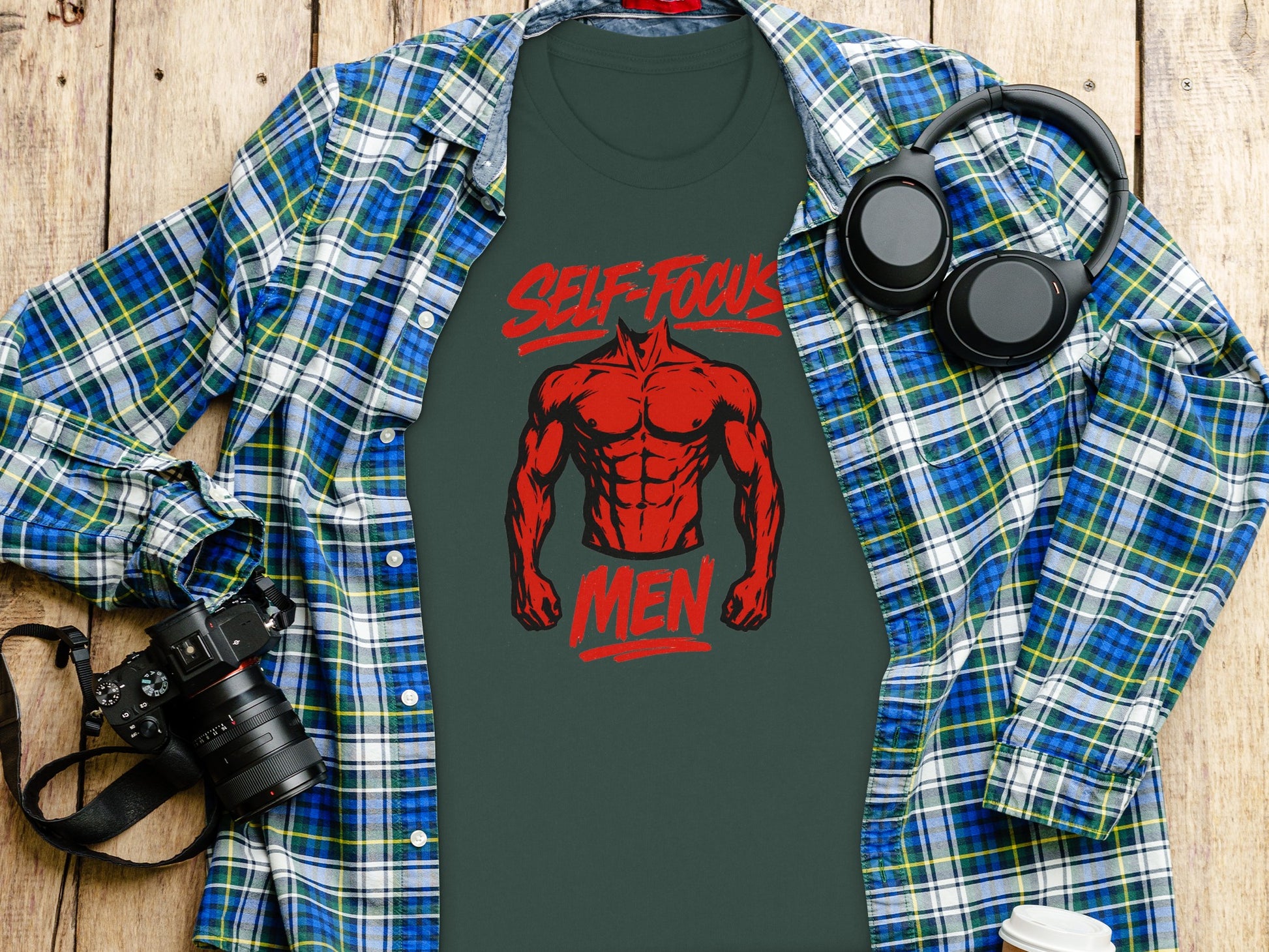 Self Focus Men Graphic Tee Fitness Inspired Clothing
