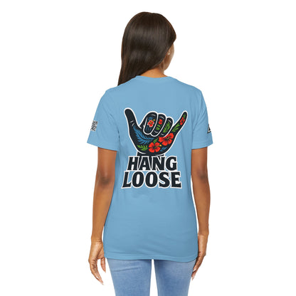 Hang Loose Graphic T-Shirt | Shaka Hand Tee | Tropical Surf Streetwear