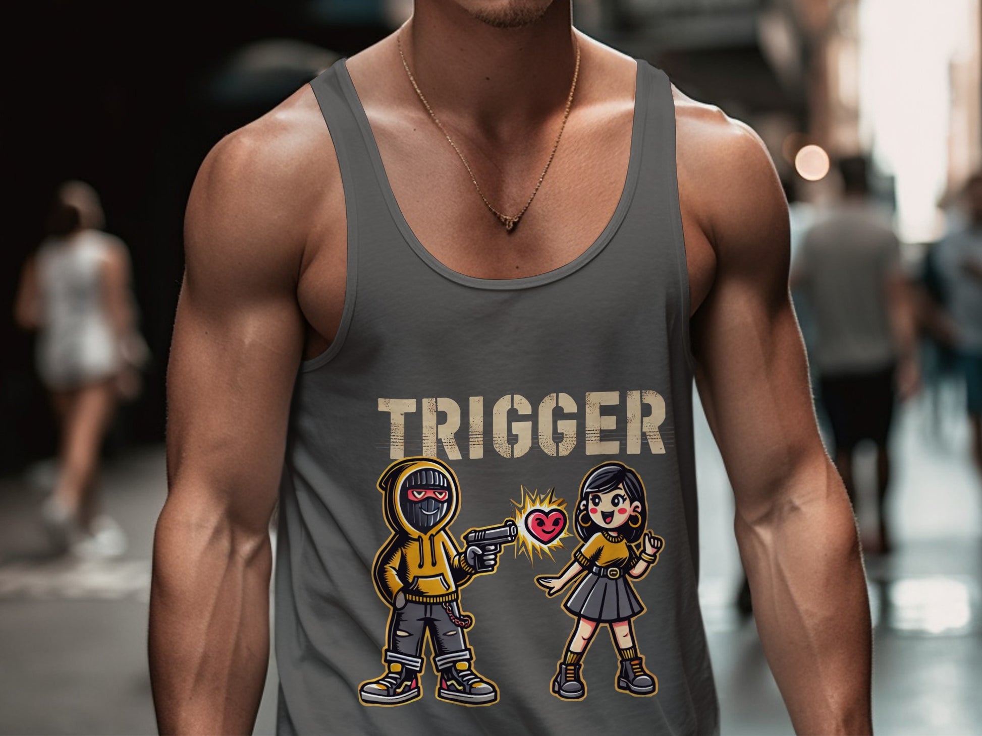 Trigger Graphic Printed Tank Top product