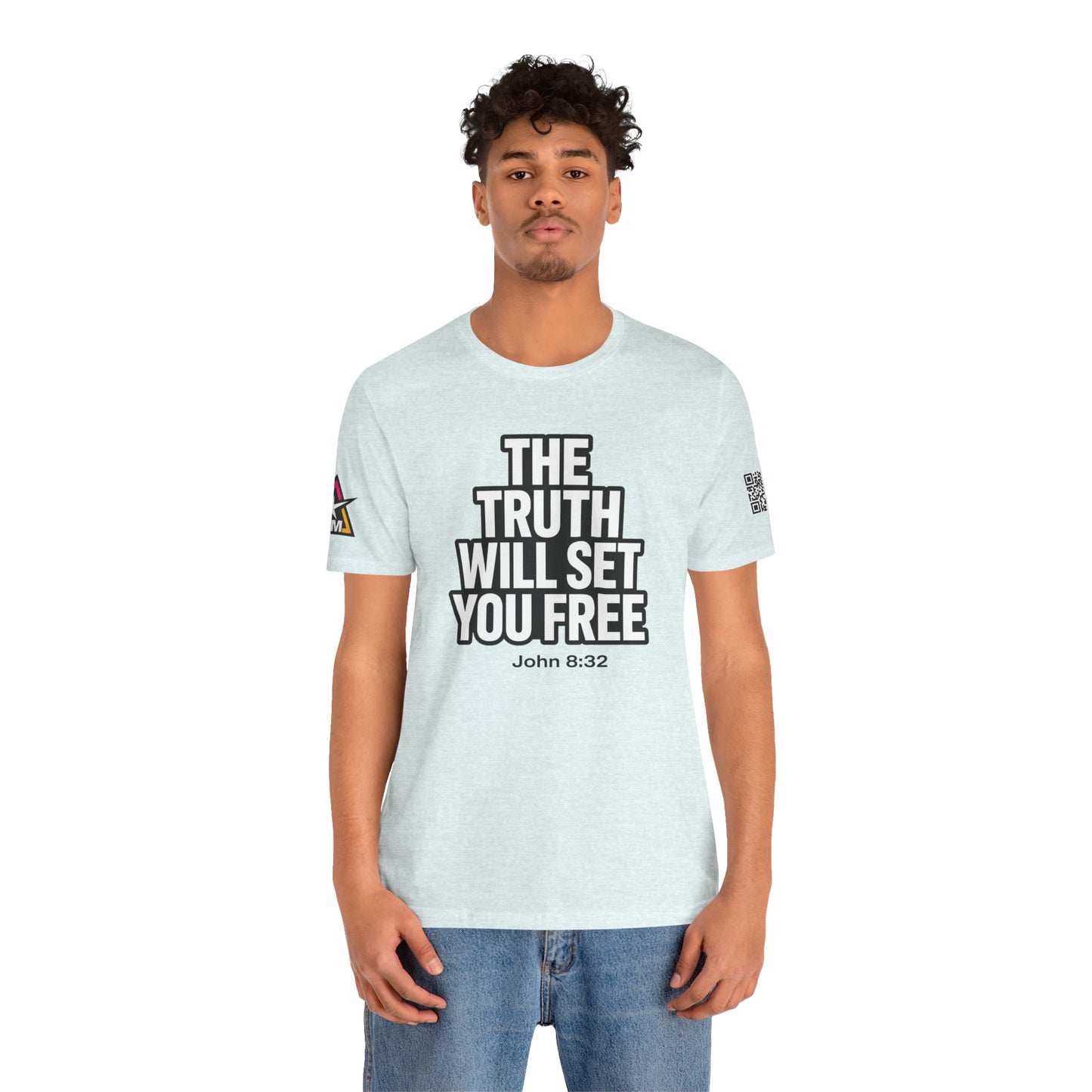 The Truth Will Set You Free Graphic T-Shirt | John 8:32 Christian Tee | Faith Streetwear Shirt