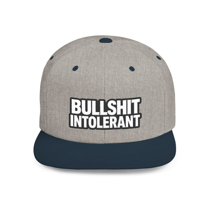 Bullshit Intolerant – Funny Sarcastic Streetwear Snapback