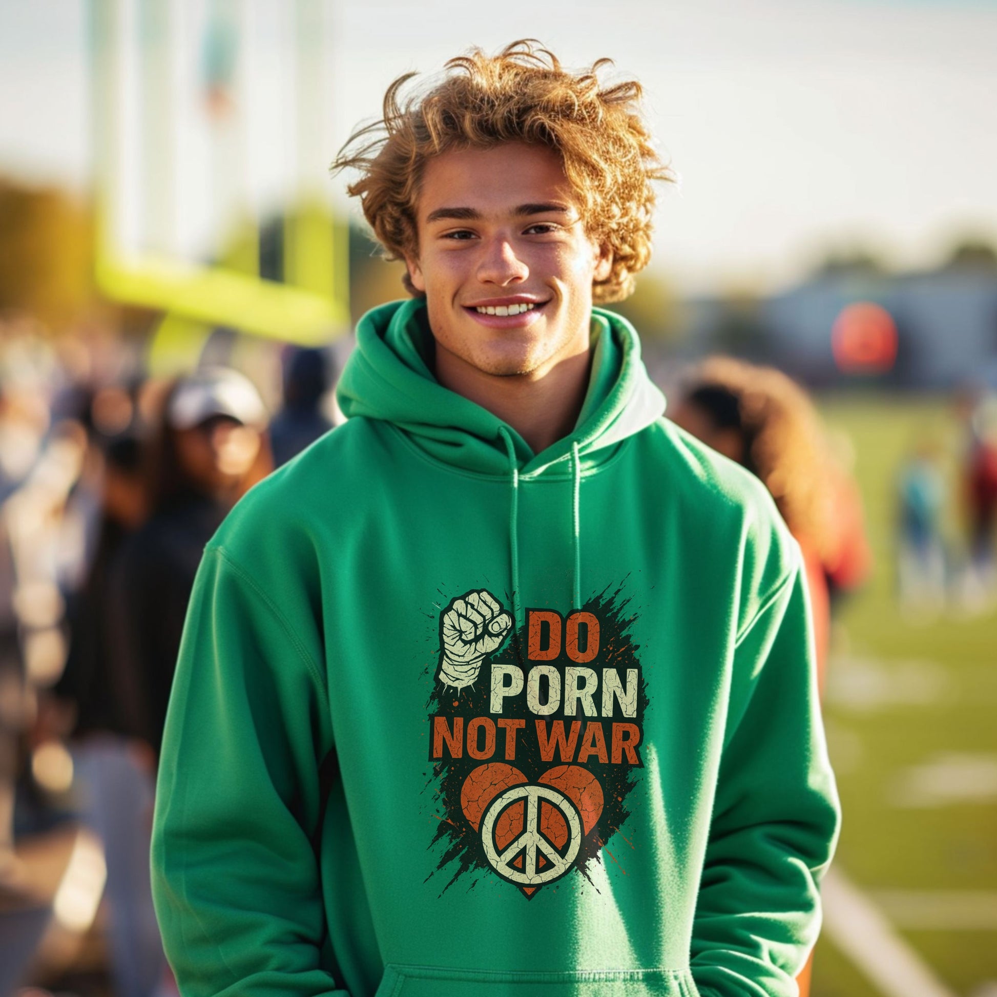 Do Porn Not War Peace Sign Hoodie product