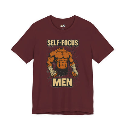 Fighter Self-Focus Men Muscle Power – Unisex Streetwear Graphic Tee