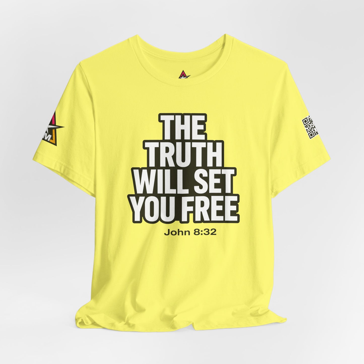 The Truth Will Set You Free Graphic T-Shirt | John 8:32 Christian Tee | Faith Streetwear Shirt