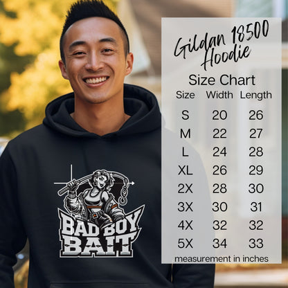 Gildan 18500 Hoodie Bad Boy Bait Design product