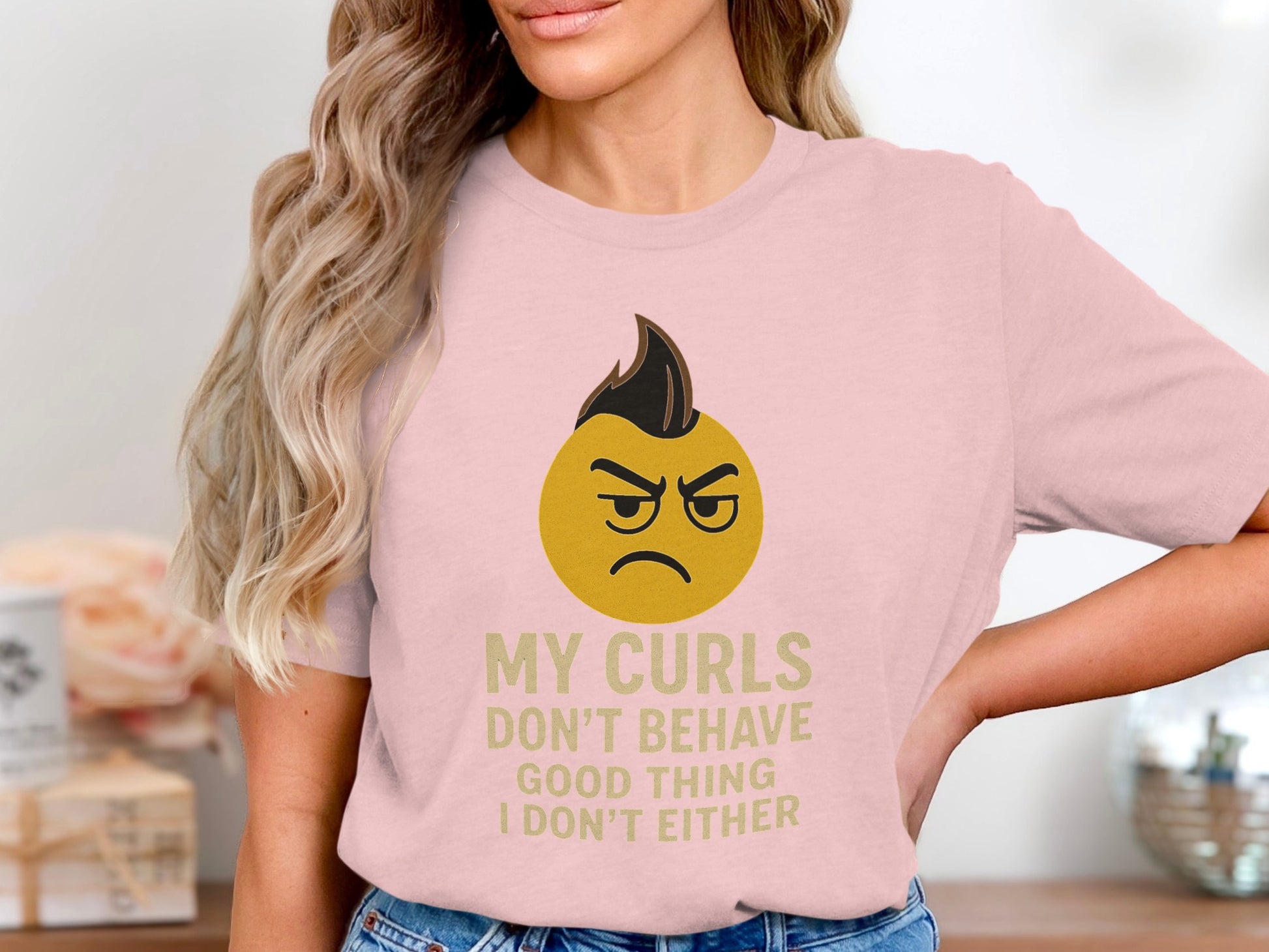 My Curls Don't Behave Graphic T-shirt product type