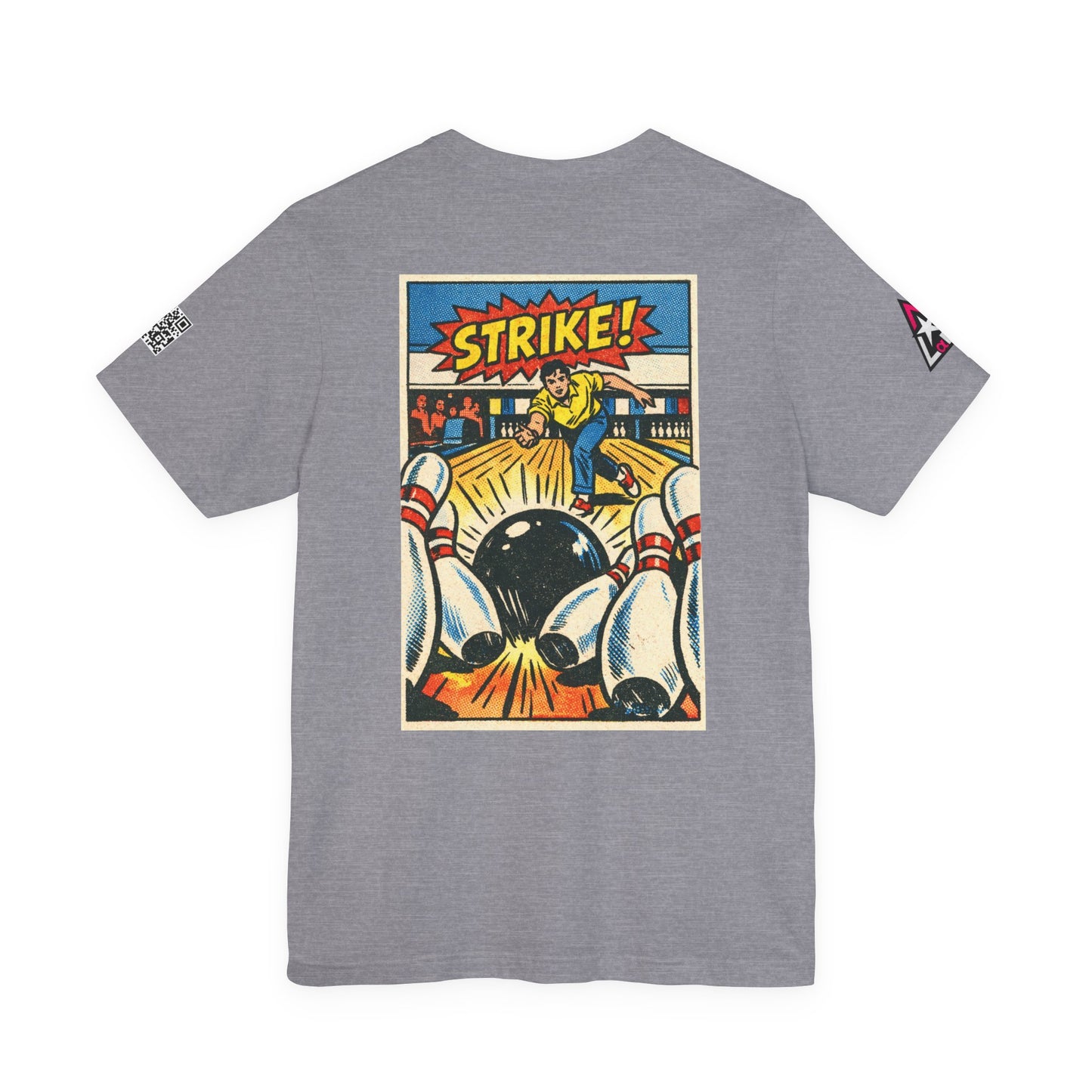Strike Graphic T-Shirt | Bowling Streetwear Tee | Retro Bowling Shirt  STRIKE.