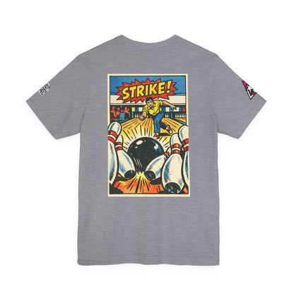 Strike Graphic T-Shirt | Bowling Streetwear Tee | Retro Bowling Shirt  STRIKE.