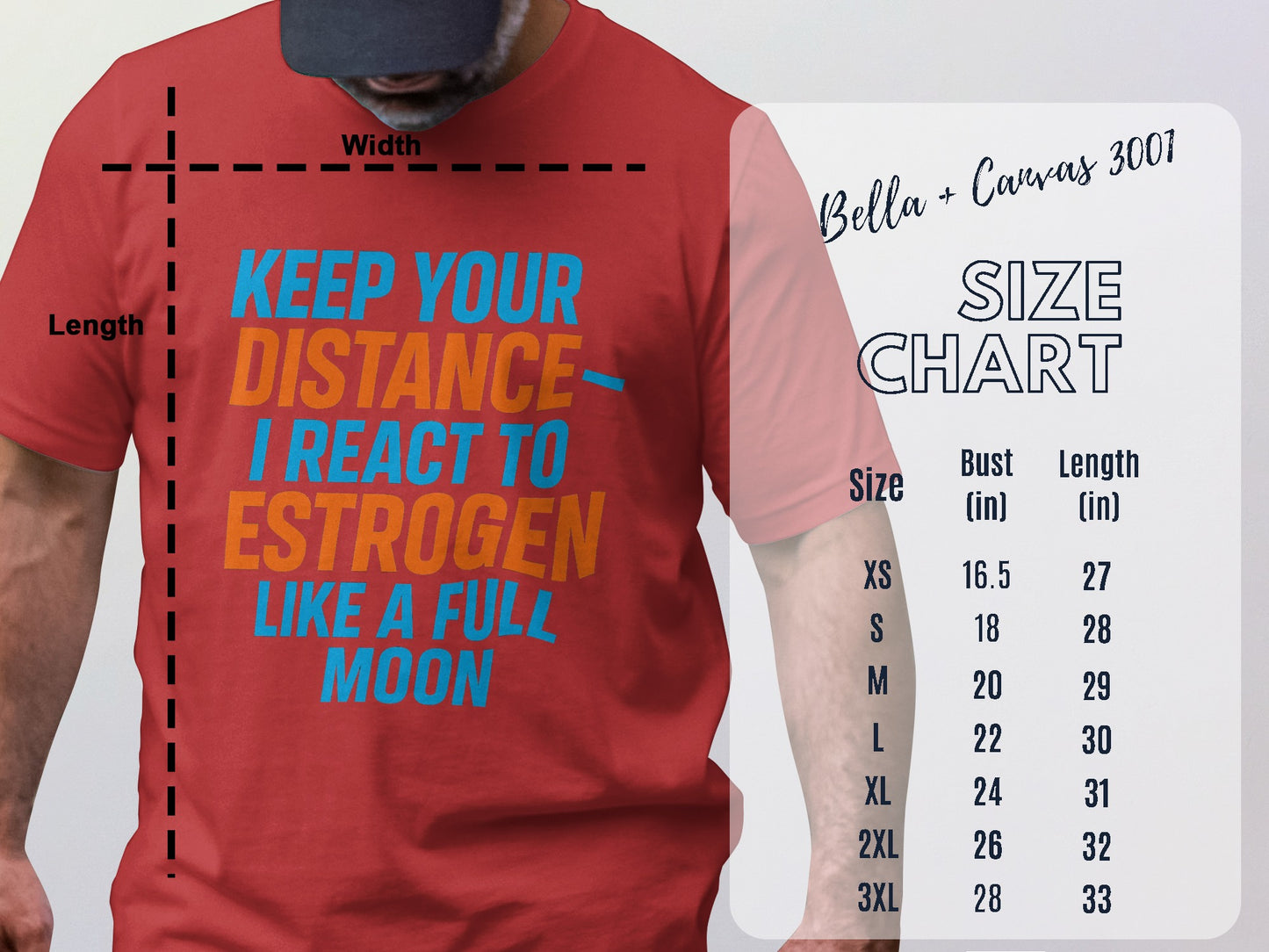 Keep Your Distance I React To Estrogen Graphic Tee