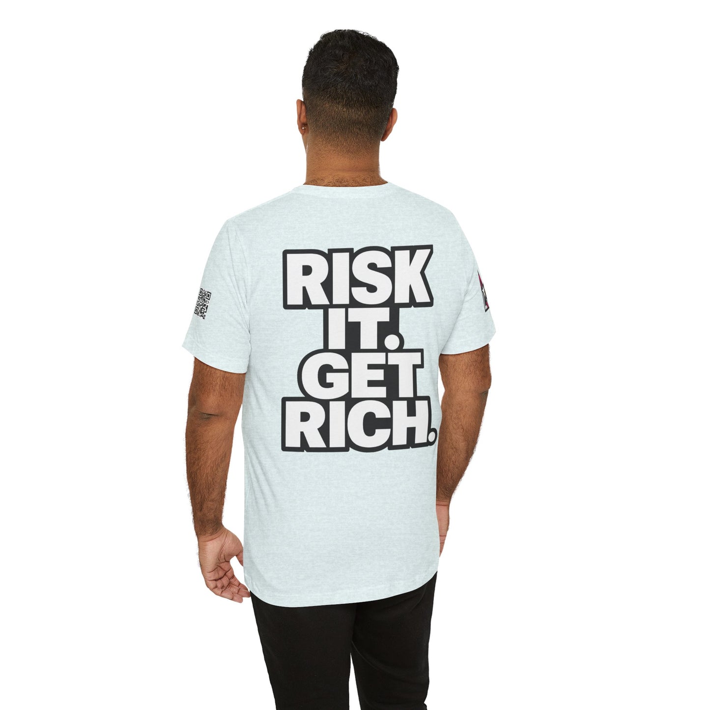 Risk It. Get Rich. – Bold Motivational Graphic Tee