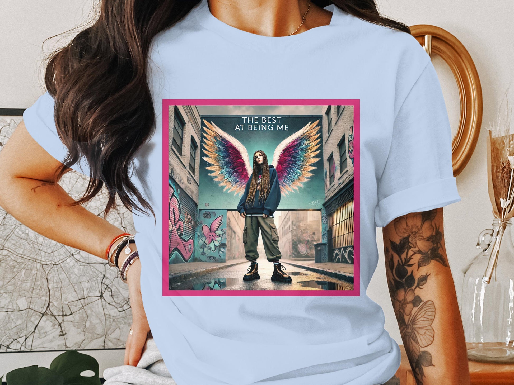 The Best at Being Me with Wings Graphic T-Shirt product