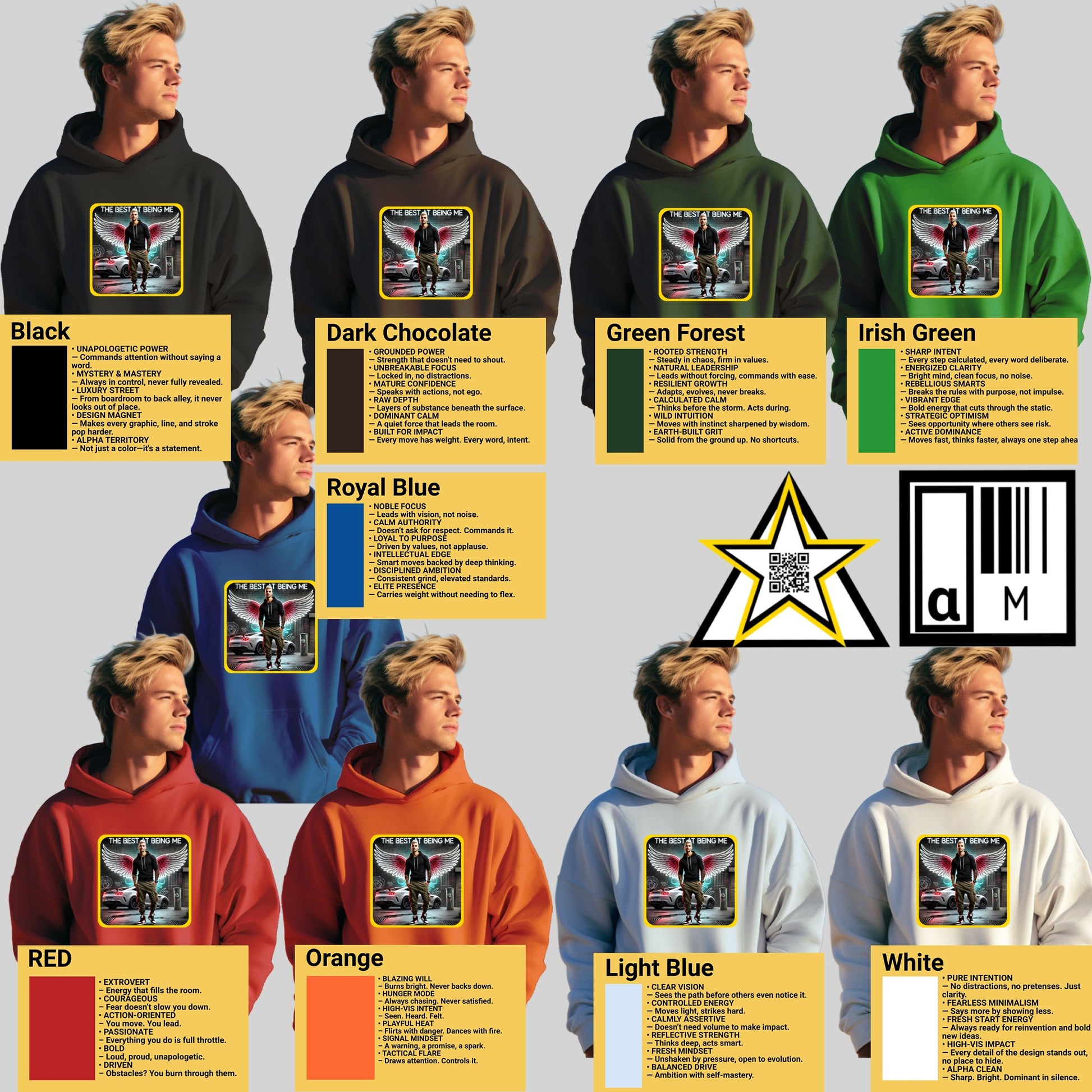 Stylish Graphic Hoodie Assorted Color Sweatshirt product type