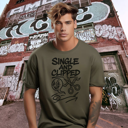 Single and Clipped Graphic T-Shirt product