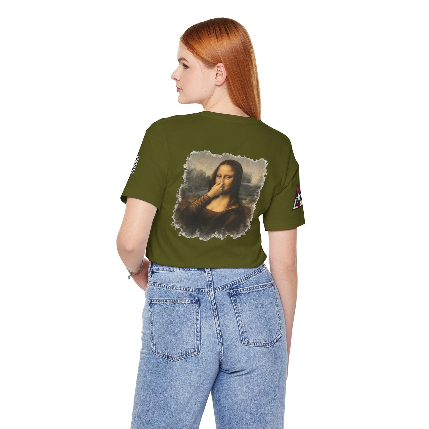 Something Smells Like Bullshit Graphic T-Shirt | Mona Lisa Parody Tee