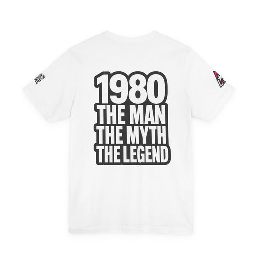 1980 The Man The Myth The Legend Graphic T-Shirt | 1980 Birthday Tee | Vintage Legend Shirt