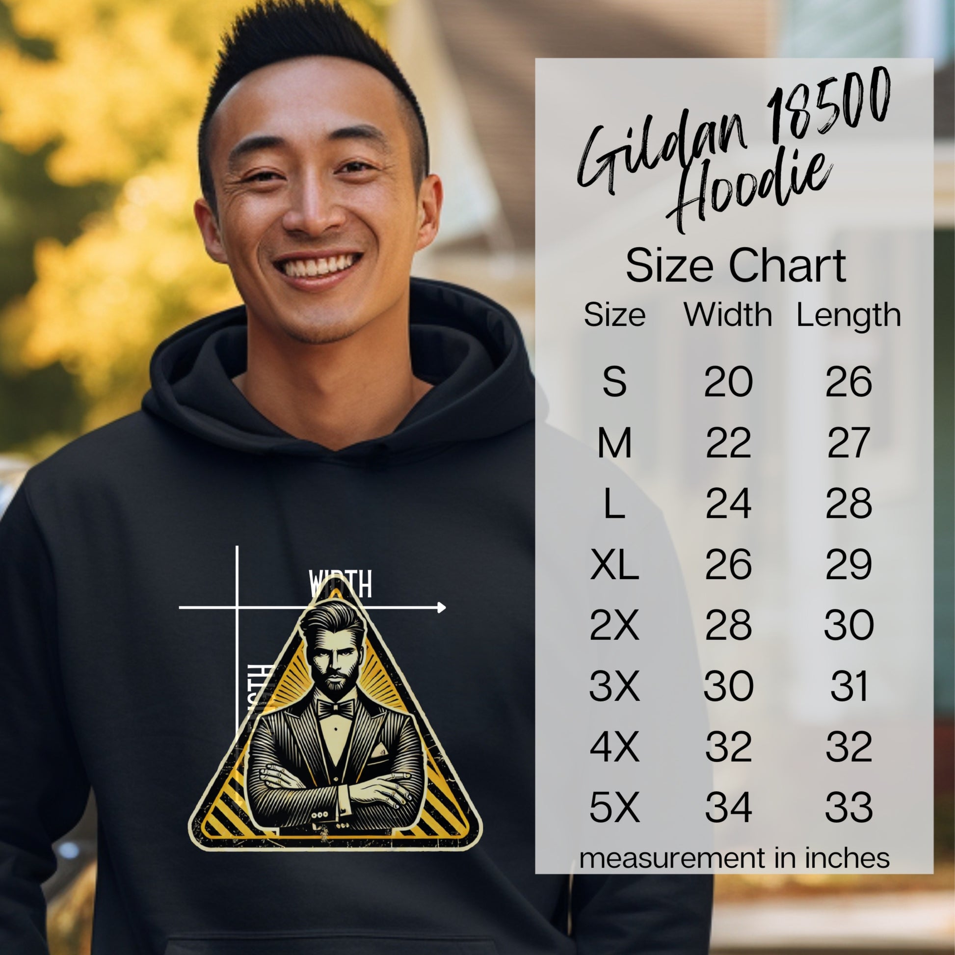 Stylish Graphic Design Gildan 18500 Hoodie product
