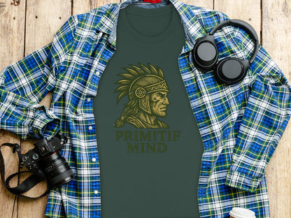 Primitif Mind Graphic Tee with Tribal Design product type