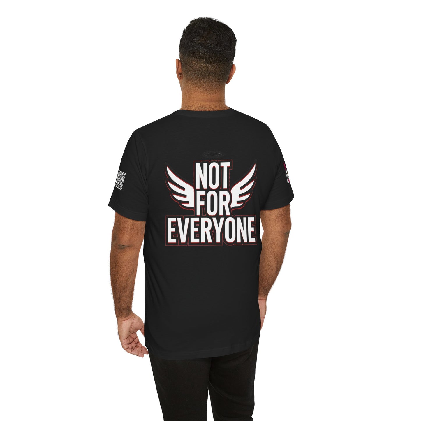 NOT FOR EVERYONE Graphic T-Shirt | Angel Wings Statement Tee | Bold Streetwear Shirt | Unisex Graphic Tee