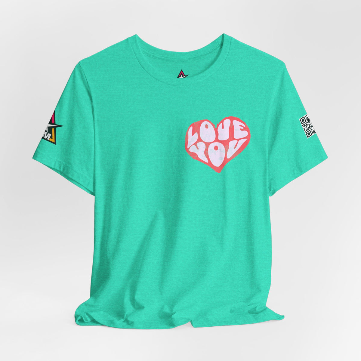 Love You Graphic T-Shirt | Heart Graphic Tee | Cute Retro Streetwear Shirt