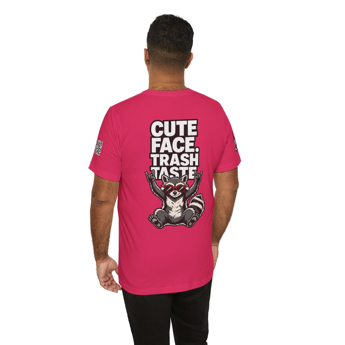 Cute Face, Trash Taste – Funny Raccoon Graphic Tee