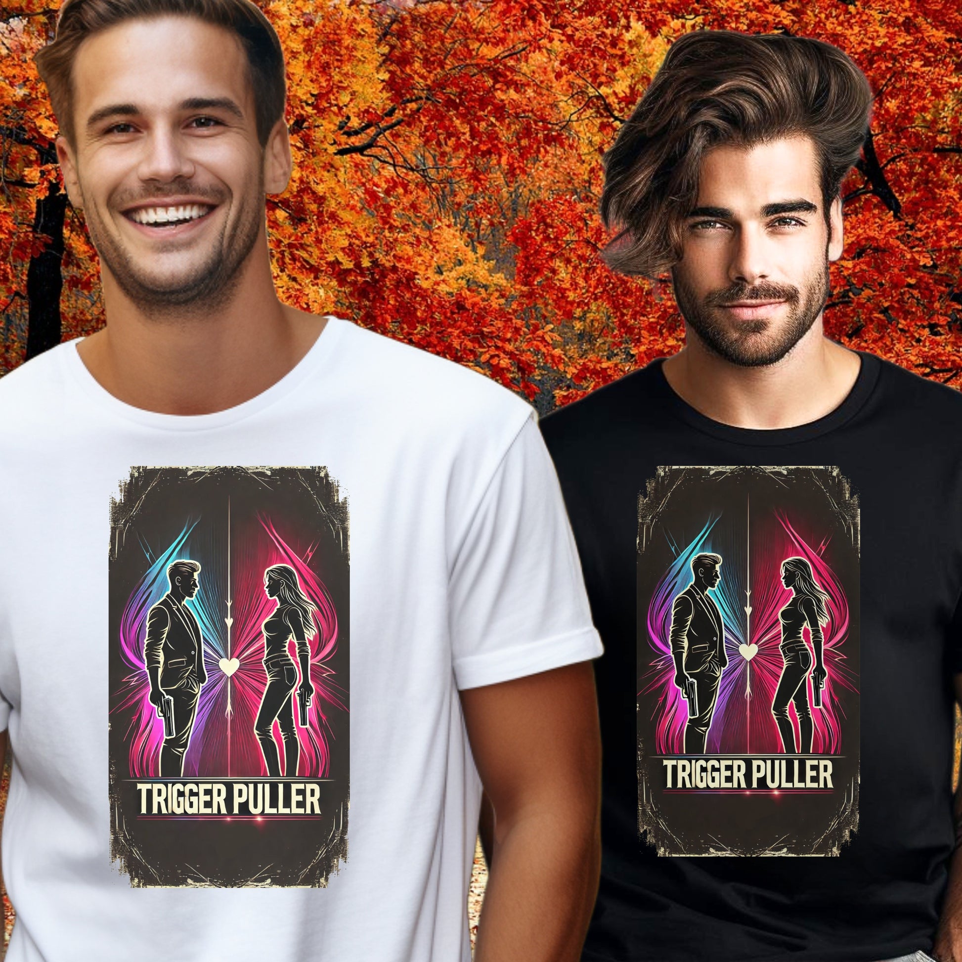 Trigger Puller Illustrated Graphic T-shirt product type
