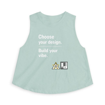 Custom Alpha Crop Top Choose Your Design Build Your Vibe for womens