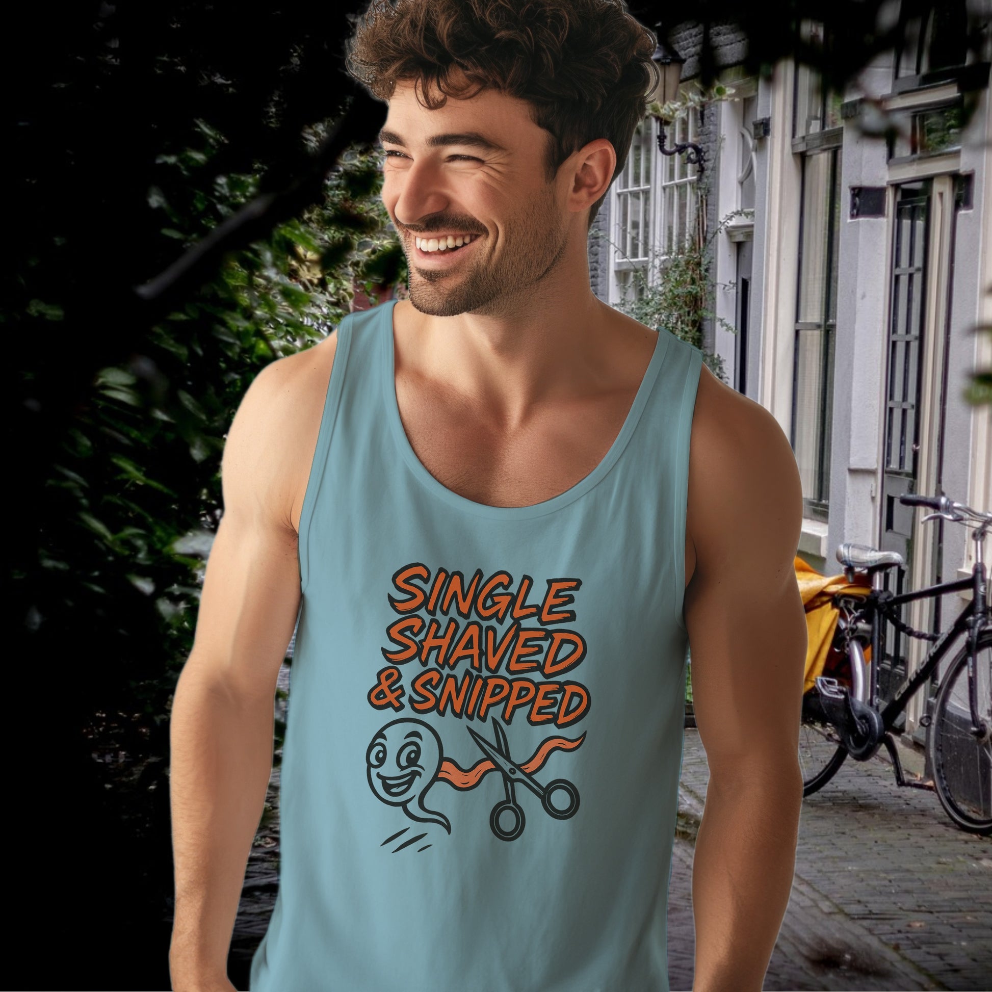 Single Shaved & Snipped Design Tank Top product