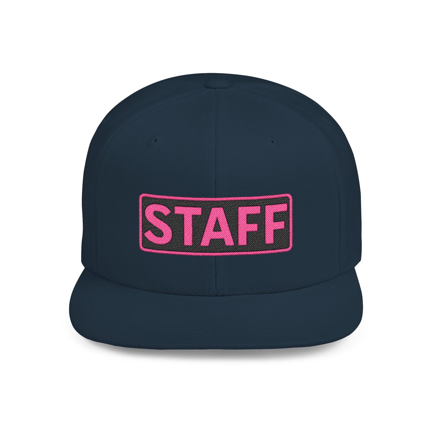 STAFF Embroidered Snapback Hat | Funny Event Crew Cap | Minimalist Streetwear Hat | Festival & Team Uniform Cap
