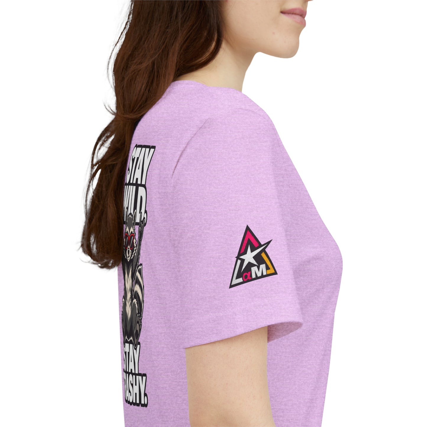 Stay Wild, Stay Trashy – Funny Raccoon Graphic Tee