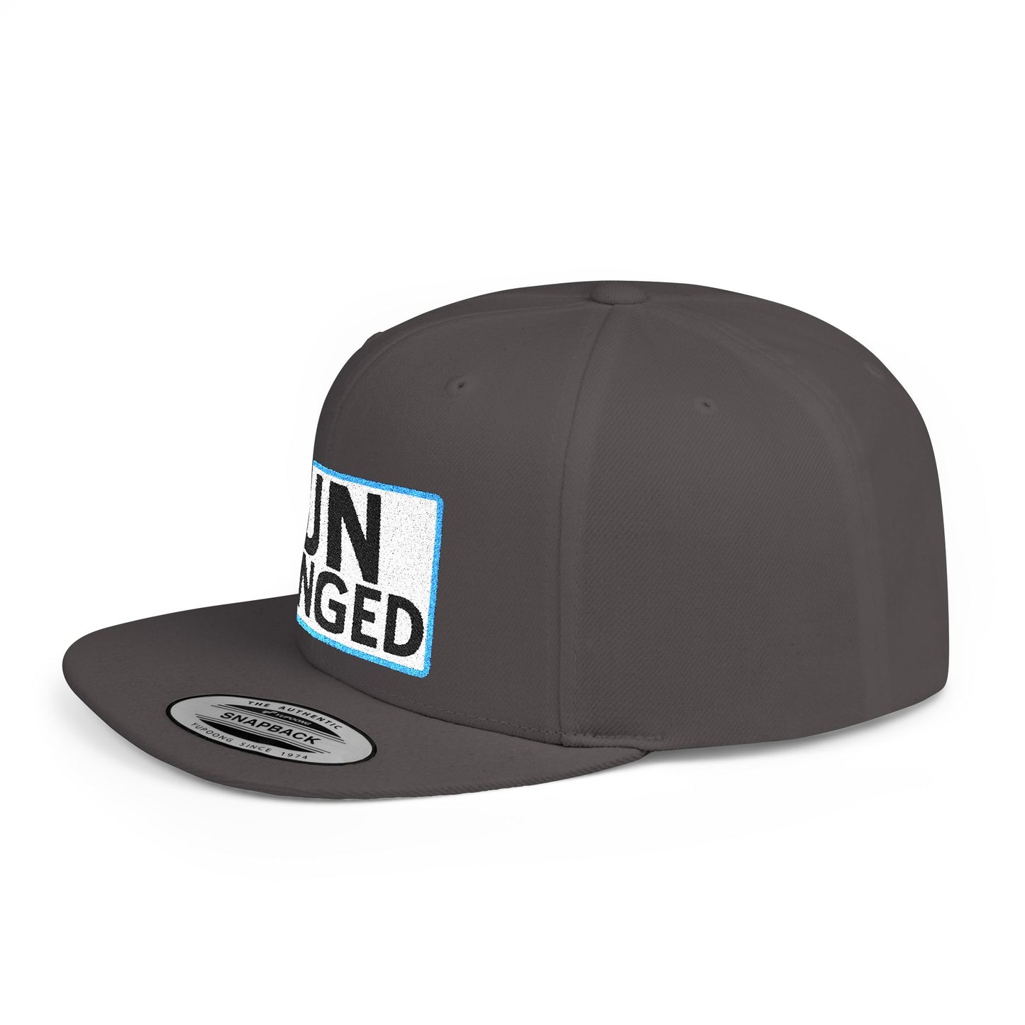 UNHINGED Embroidered Snapback Hat | Funny Statement Cap | Bold Streetwear Flat Bill | Dark Humor Gift