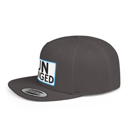 UNHINGED Embroidered Snapback Hat | Funny Statement Cap | Bold Streetwear Flat Bill | Dark Humor Gift